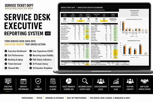 Service Desk Executive Reporting System v1.0