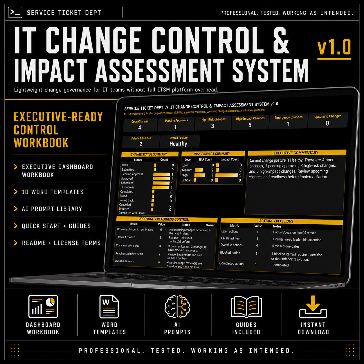IT Change Control & Impact Assessment System v1.0