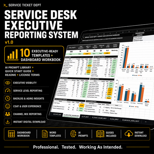 Service Desk Executive Reporting System v1.0