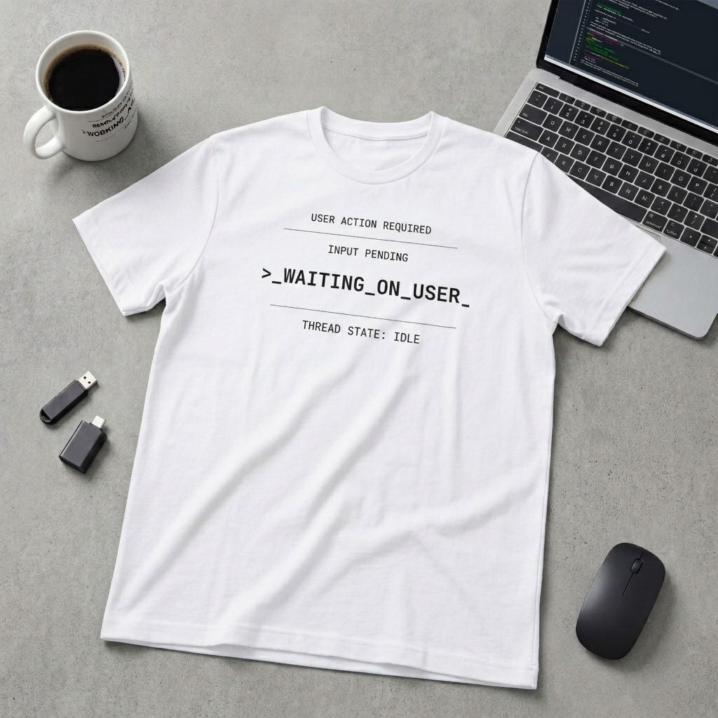 Waiting On User | Help Desk T-Shirt