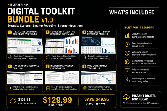 IT Leadership Digital Toolkit Bundle v1.0