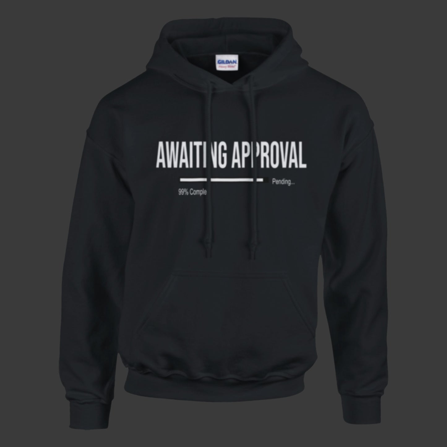 Awaiting Approval | Hoodie (Black Bar)