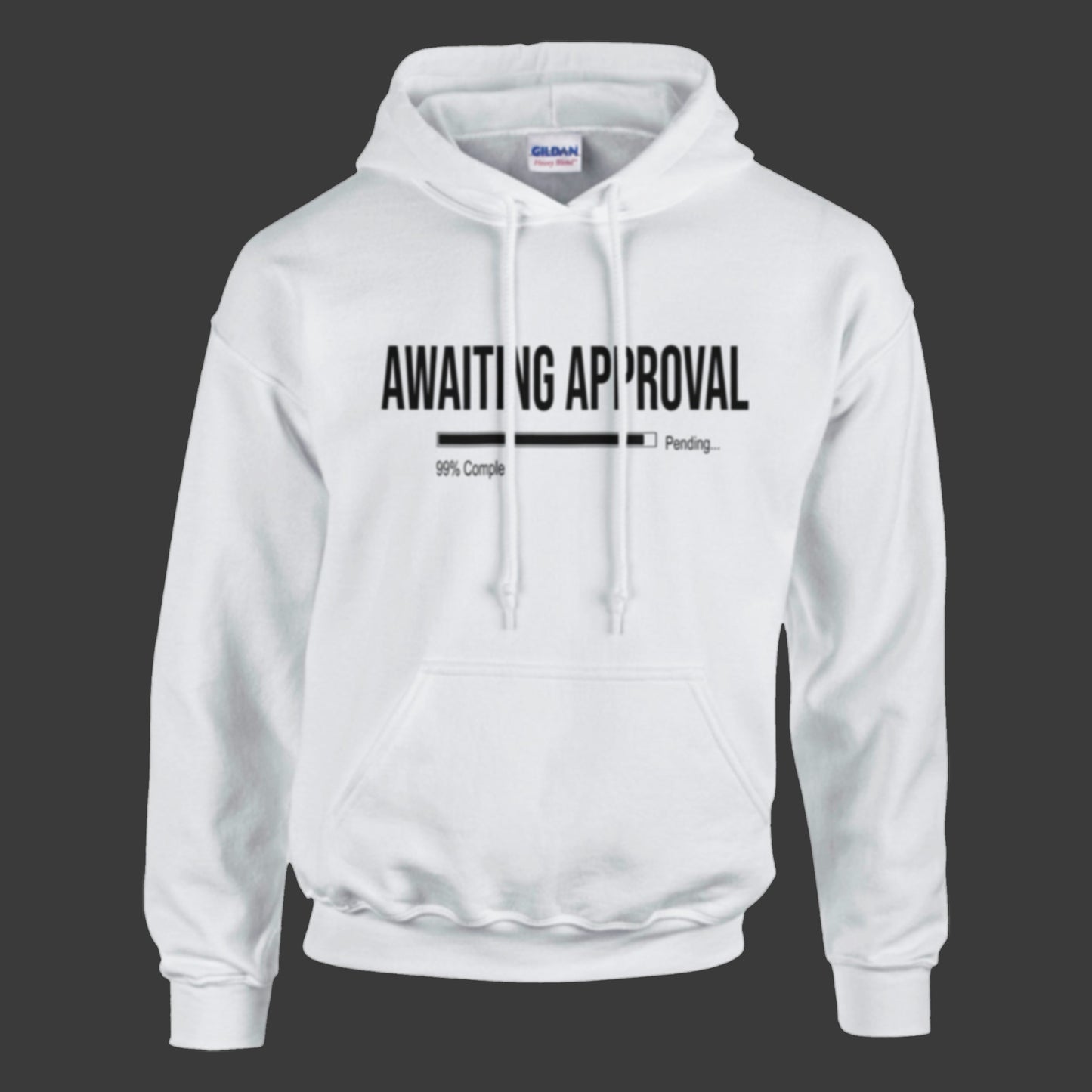 Awaiting Approval | Hoodie (Black Bar)