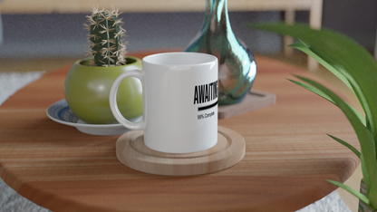 Awaiting Approval | Desk Mug (Black Bar)